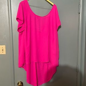 Torrid hi low blouse size 3